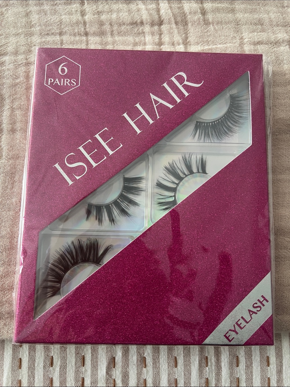 False Eyelashes - Black (6 Pairs)